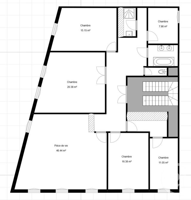Appartement F6 à vendre - 6 pièces - 145.0 m2 - MARSEILLE - 13005 - PROVENCE-ALPES-COTE-D-AZUR - Century 21 La Plaine
