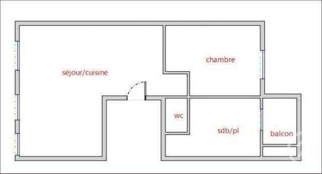 Appartement F2 à vendre - 2 pièces - 45.0 m2 - MARSEILLE - 13006 - PROVENCE-ALPES-COTE-D-AZUR - Century 21 La Plaine